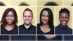 The Cabaret and Beyond Festival cast (from left) Amanda Kunene, Lyle Buxton, Sam Landers and Tshepo Kcokoane.